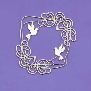 Tekturka Crafty Moly Ramka wedding Doodles 1 G5